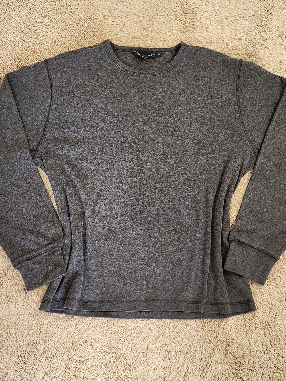 Club Monaco Womens's Dark Gray Crew Neck Shirt